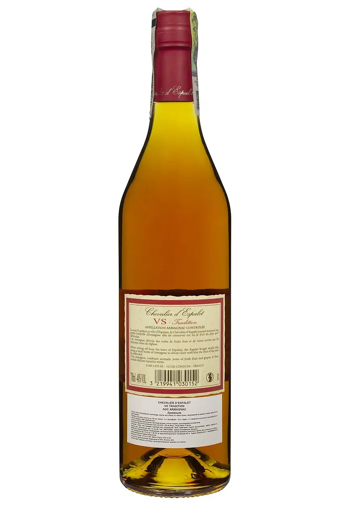 Арманьяк Chevalier d'Espalet VS Tradition 40% 0.7 л - фото 2