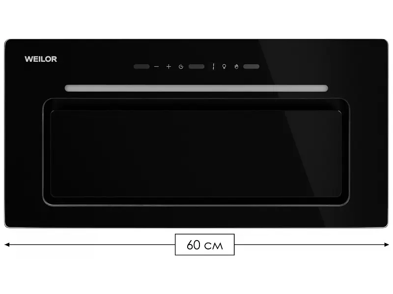 Витяжка вбудована WEILOR LUMINA WBG 66 BLACK - фото 4