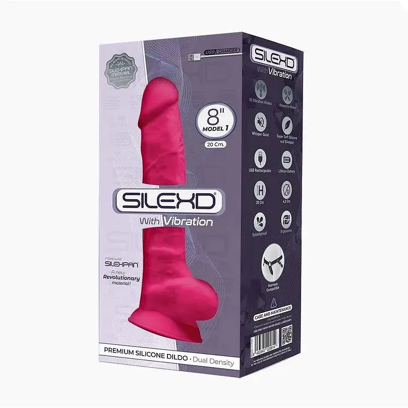 Фалоімітатор з вібрацією SilexD Vetus Vibro Pink (MODEL 1 Size 8in) - фото 3