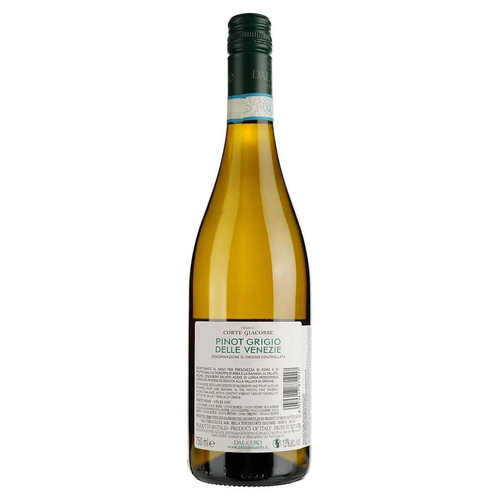 Вино Tenuta di Corte Giacobbe Pinot Grigio delle Venezie DOC біле сухе 0,75 л - фото 2