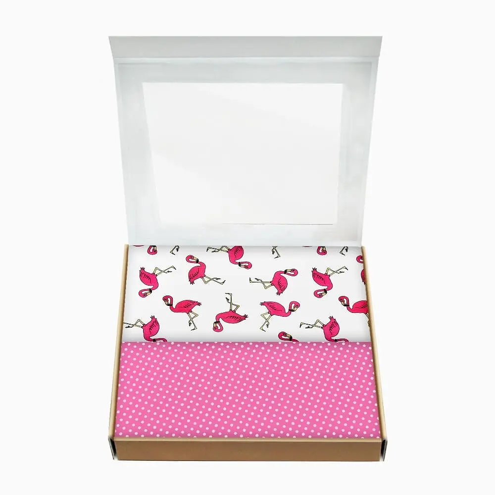 Пелюшки багаторазові Cosas дитячі Flamingo Dots 2 шт., 80х100 см, рожеві - фото 2