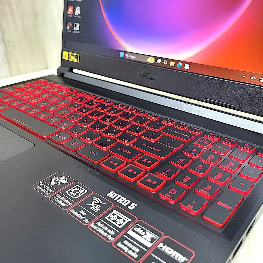 Ноутбук Б/У Acer Nitro 5 AN515-57-59EY i5-11400H/8GB/SSD 512GB/GTX1650 4GB/15.6 FHD 144Hz + БП - фото 8