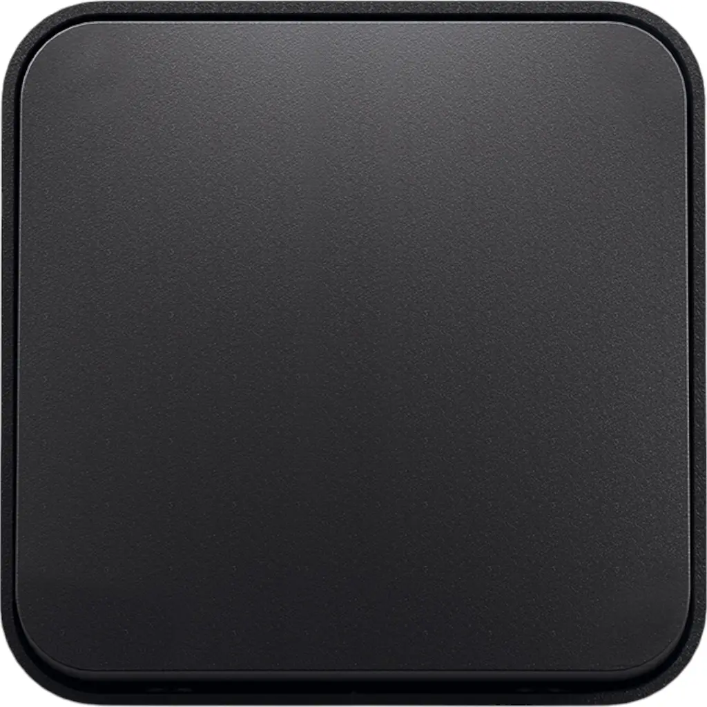 Вимикач зовнішній одноклавішний Videx Binera чорний графіт IP 20 1 шт. - фото 2