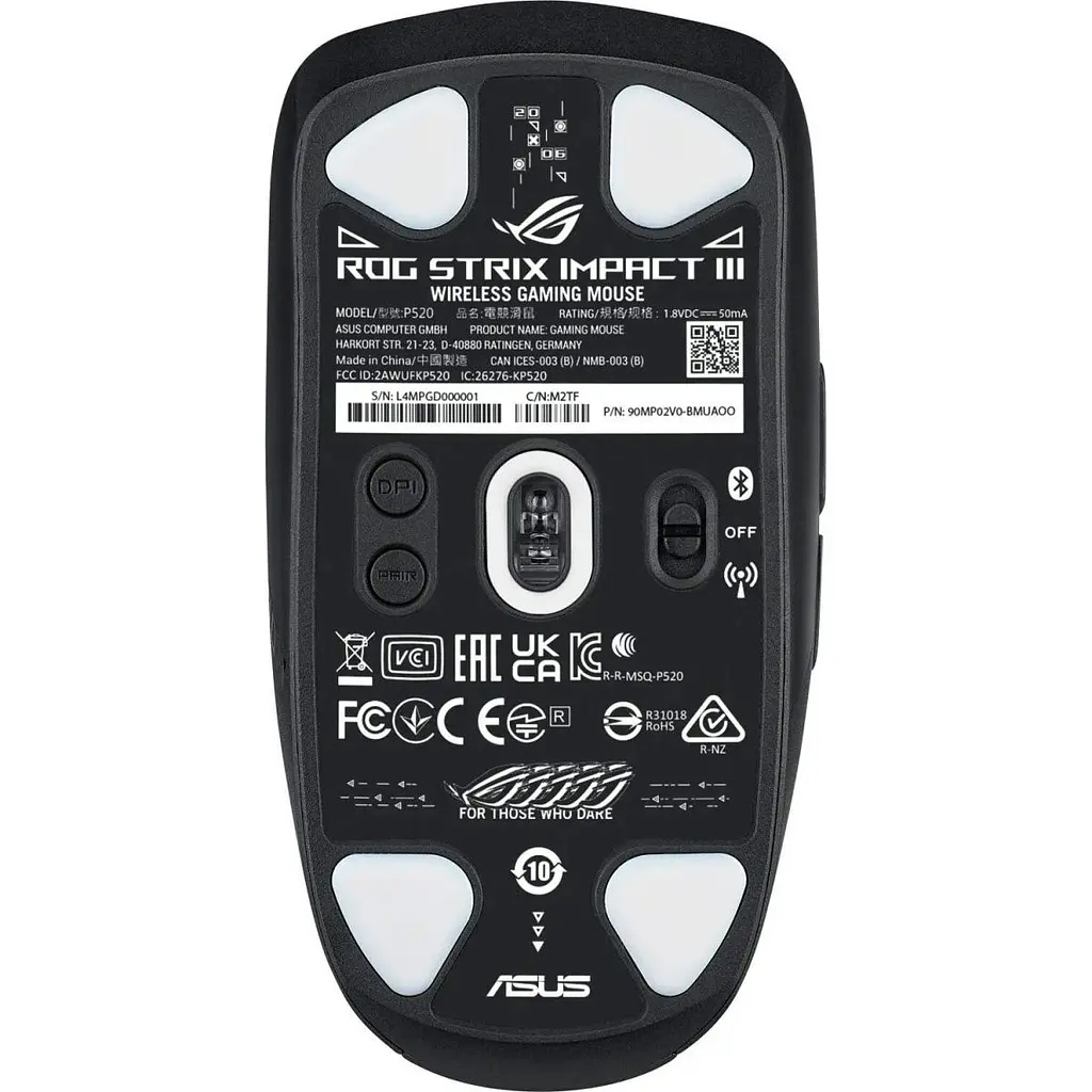Миша Asus ROG Strix Impact III Wireless (90MP03D0-BMUA00) [103966] - фото 6