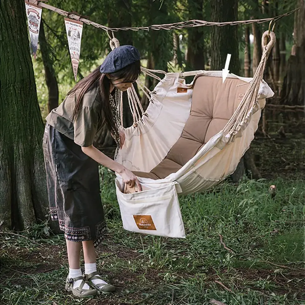 Крісло Naturehike NH22DC003 Бежевий (1047-6927595707227) - фото 3