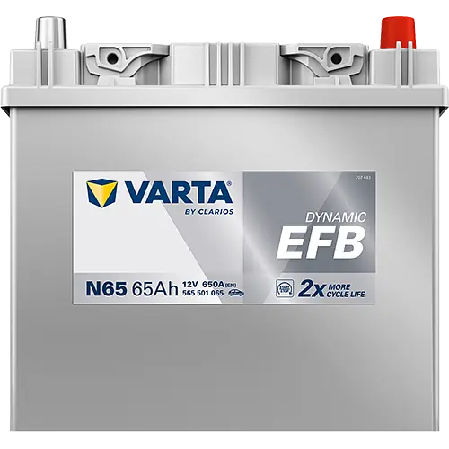 Акумулятор Varta Dynamic EFB 12В 65Аг 650А (EN) R+ (565501065) - фото 4