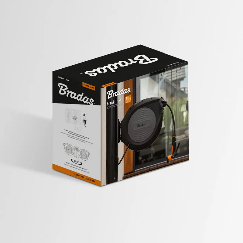Автоматична котушка BLACK LINE ECO зі шлангом 1/2" - 30м - фото 4