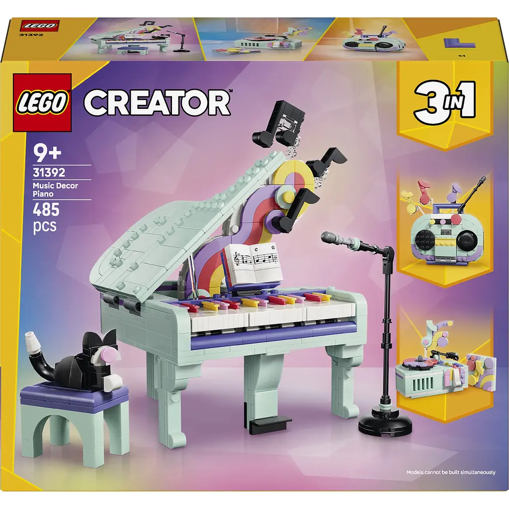 Конструктор LEGO Creator Музичний декор Фортепіано з котом (31392) - фото 3