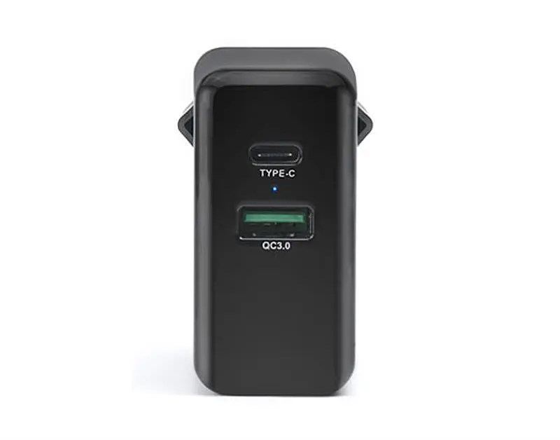 Мережевий зарядний пристрій REAL-EL CH-350 QC3.0 (2USB, 3A) Чорний - фото 3