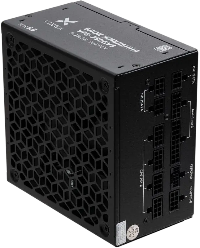 Блок живлення Vinga 750W 80+ Gold Black (VPS-750GV3) - фото 3