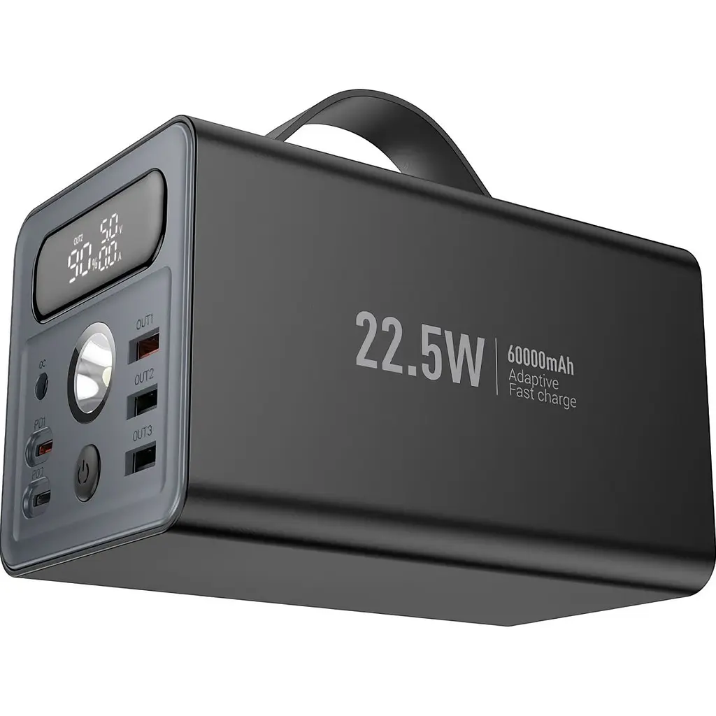 Зовнішній акумулятор Hoco Distant J138 60000mAh 22.5W Black [124994] - фото 2