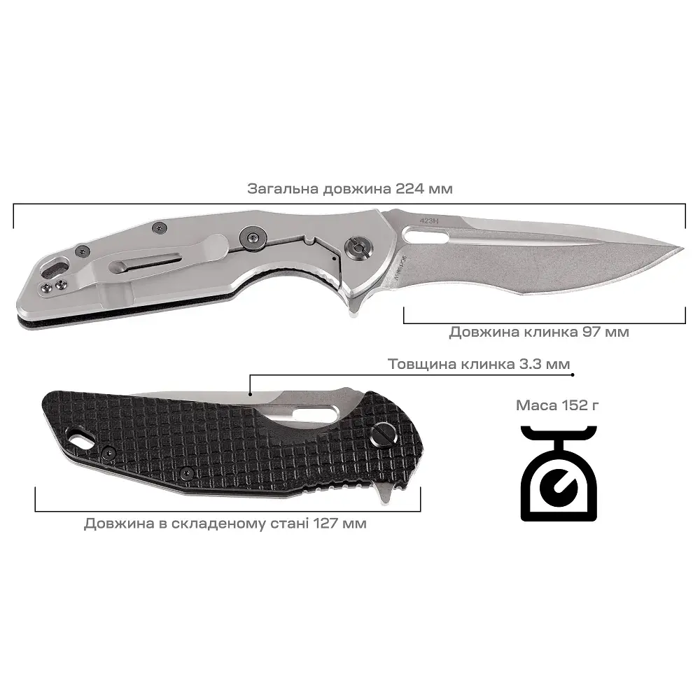 Нож Skif Defender II SW Black - фото 9