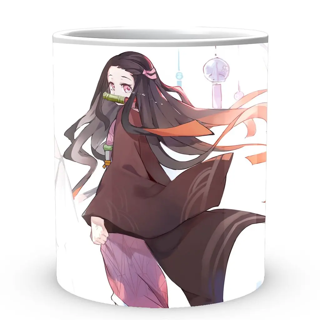 Кружка GeekLand Kimetsu no Yaiba Клинок, уничтожающий демонов Незуко KY 002.06 330 мл белая - фото 2