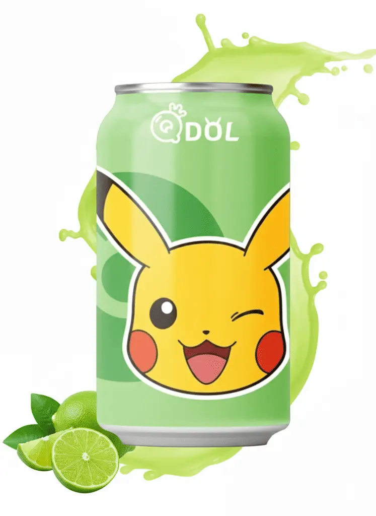 Газований напій Qdol Pokemon Lime Pikachu 330мл - фото 2