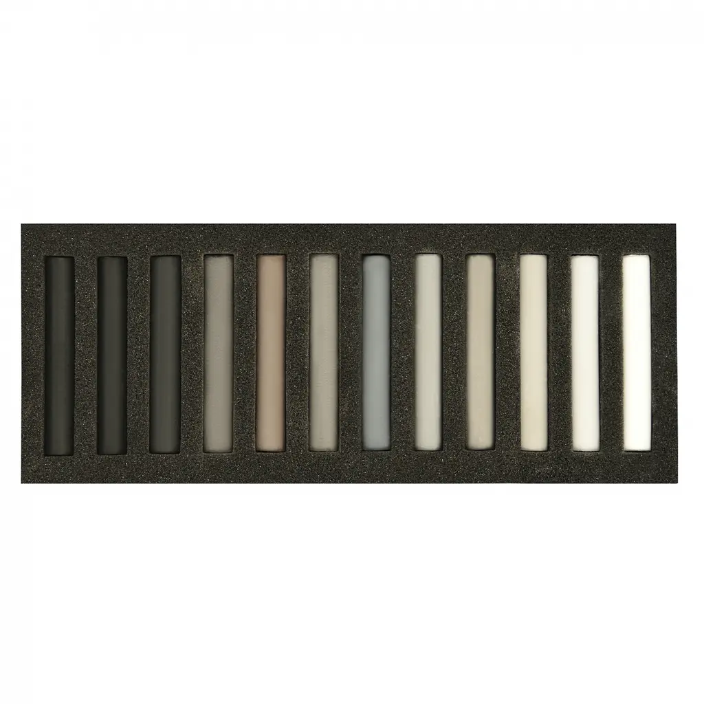 Пастель художня суха Santi Grey Tones 12 кольорів (353698) - фото 2