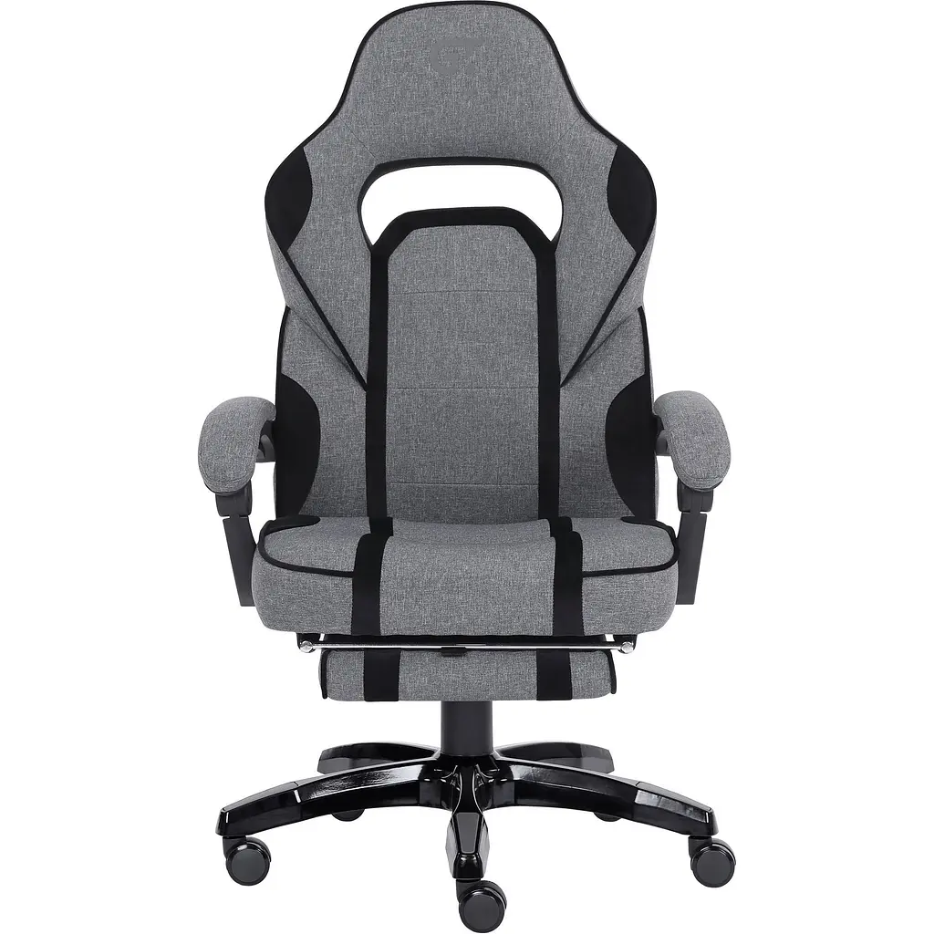 Геймерське крісло GT Racer X-2749-1 Fabric Gray\Black Suede [121451] - фото 2