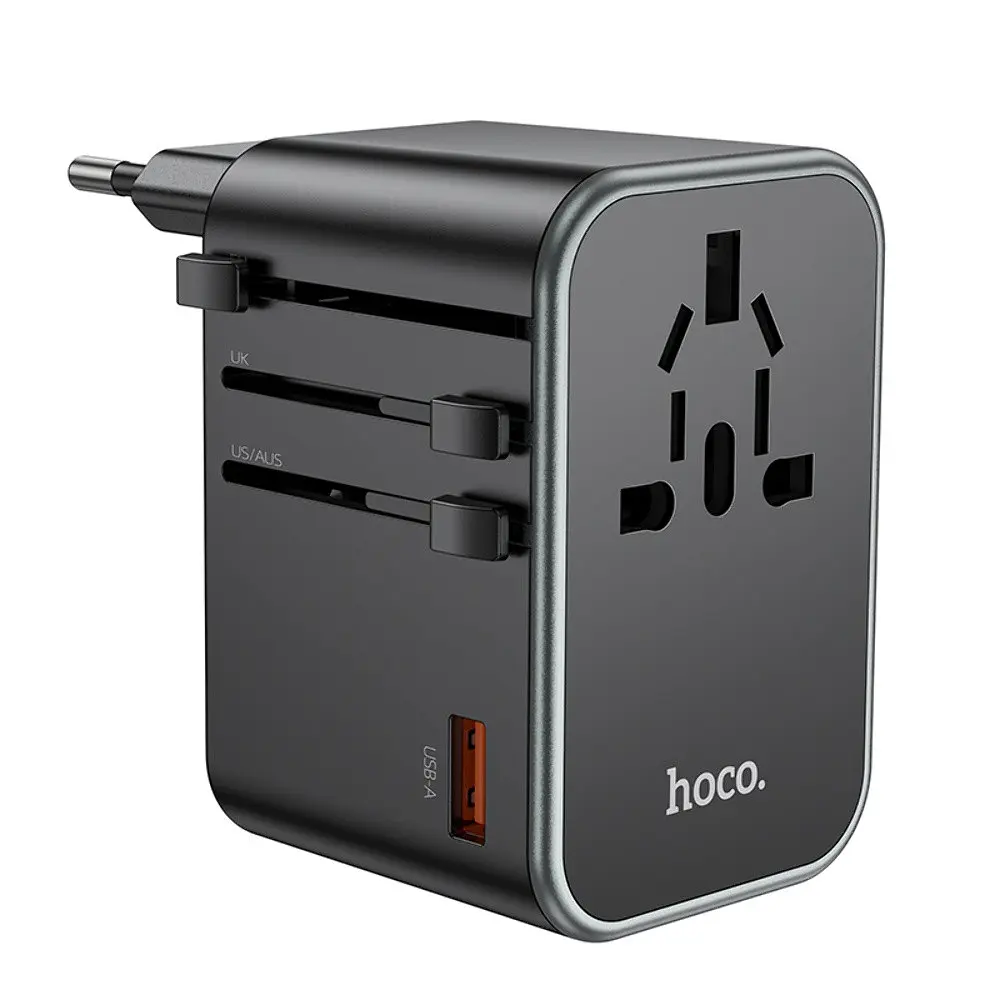 Зарядний пристрій Hoco AC17 USB/2 PD Type-C 65W чорний - фото 3