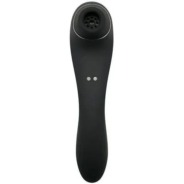 Вакуумний стимулятор з вібрацією Wooomy Smoooch Black Clitoral Suction & Vibration - фото 2