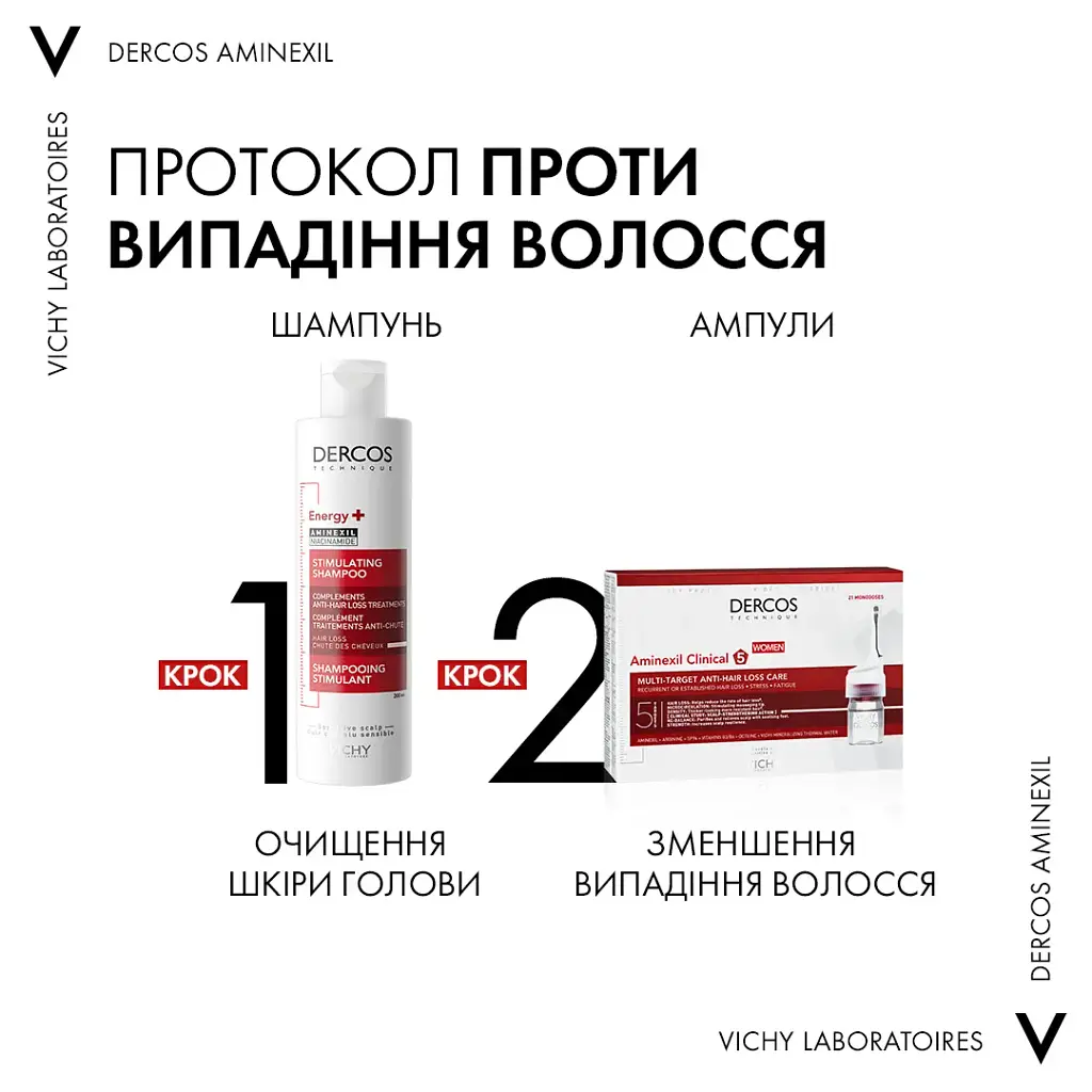 Тонізуючий шампунь Vichy Dercos Energy+ для боротьби з випадінням волосся 400 мл - фото 7