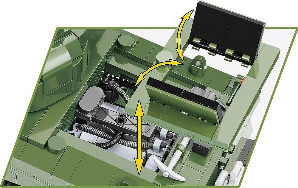 Конструктор COBI танк M4A3 SHERMAN 2570 - фото 8