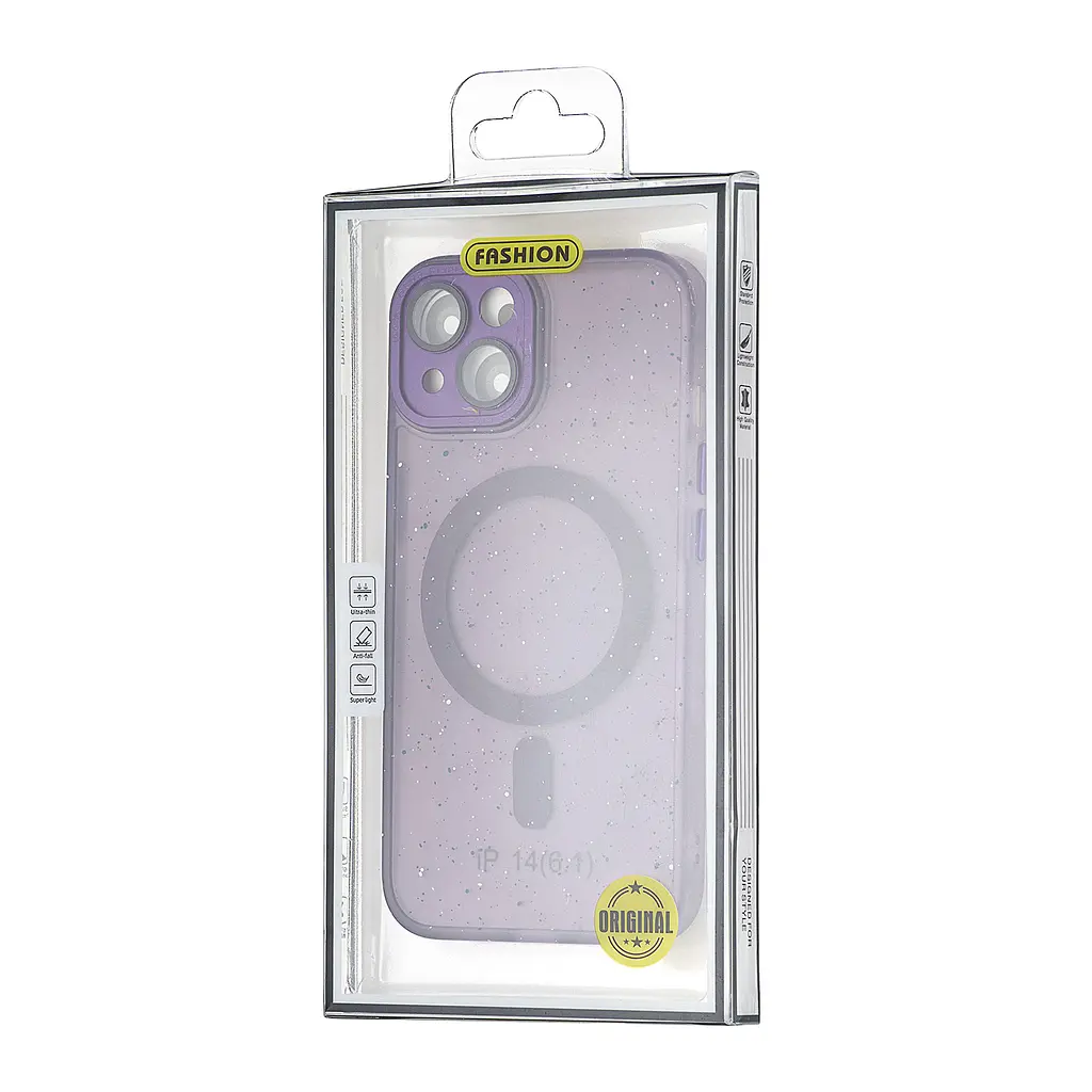 Чохол Splatter with MagSafe iPhone 14 Purple - фото 2