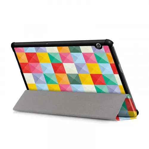 Чехол-книжка для планшета Huawei Media Pad T5 10 AGS2-L09/AGS2-W09 Кубики - фото 4