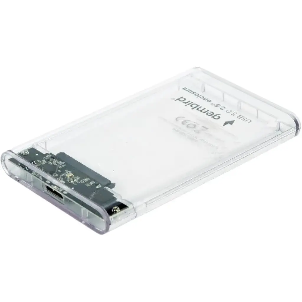 Зовнішній карман Gembird для підключення SATA HDD 2.5, USB 3.0, пластик, Прозорий (EE2-U3S9-6) - фото 5