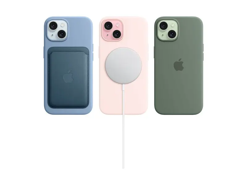 Смартфон Apple iPhone 15 128GB Blue (MTP43) - фото 7