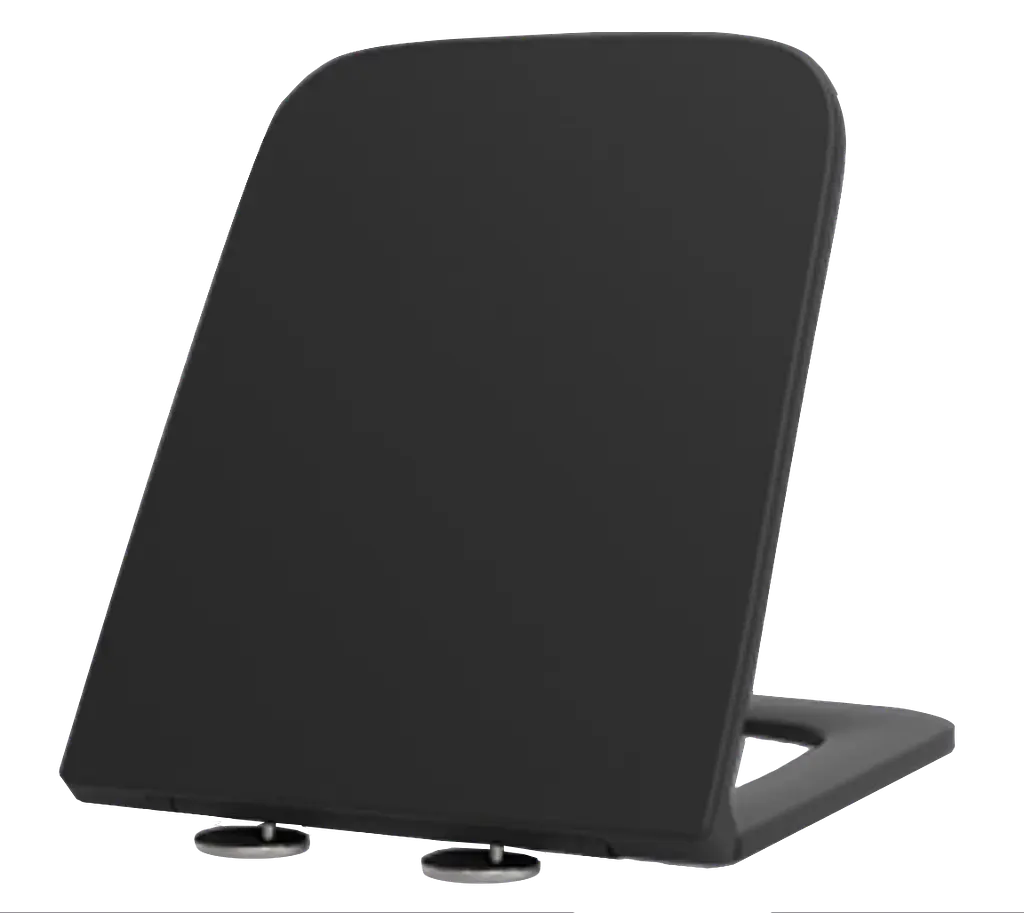 Сиденье для унитаза Mixxus Premium Seat Cover Quadro-Diverse-2001 Black с микролифтом 448х35 MP6614, Черный матовый - фото 2