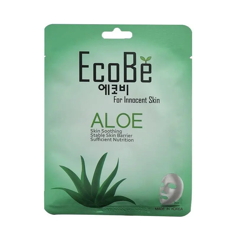 Тканинна маска для обличчя EcoBe Aloe Mask