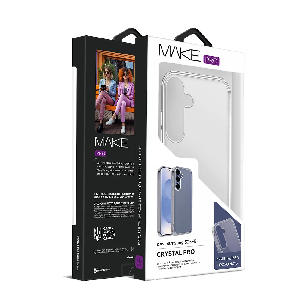 Чохол MAKE Samsung S25 FE Crystal Pro - фото 2