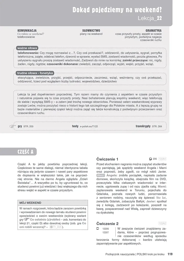 Polski, krok po kroku 1 (A1/A2) Podrecznik nauczyciela + kod dostępy - фото 3