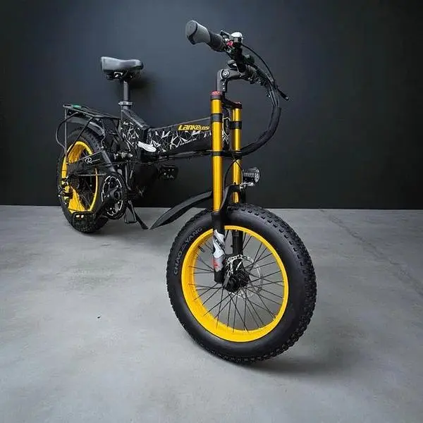 Электровелосипед Volto Lankeleisi X3000 Plus 1000W 18Ah фетбайк алюминиевый желтый - фото 3