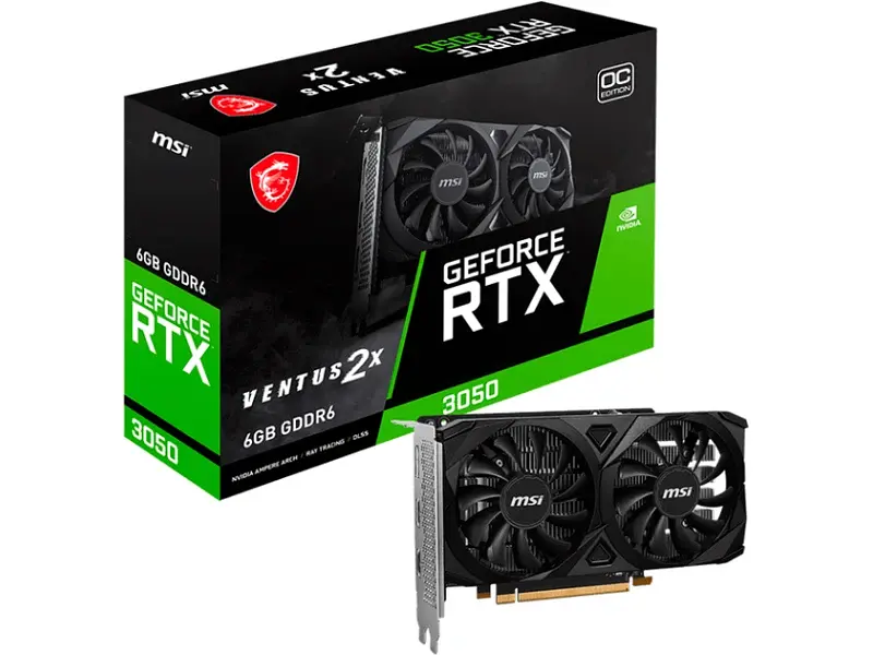 Видеокарта MSI GeForce RTX 3050 VENTUS 2X E 6G OC - фото 5