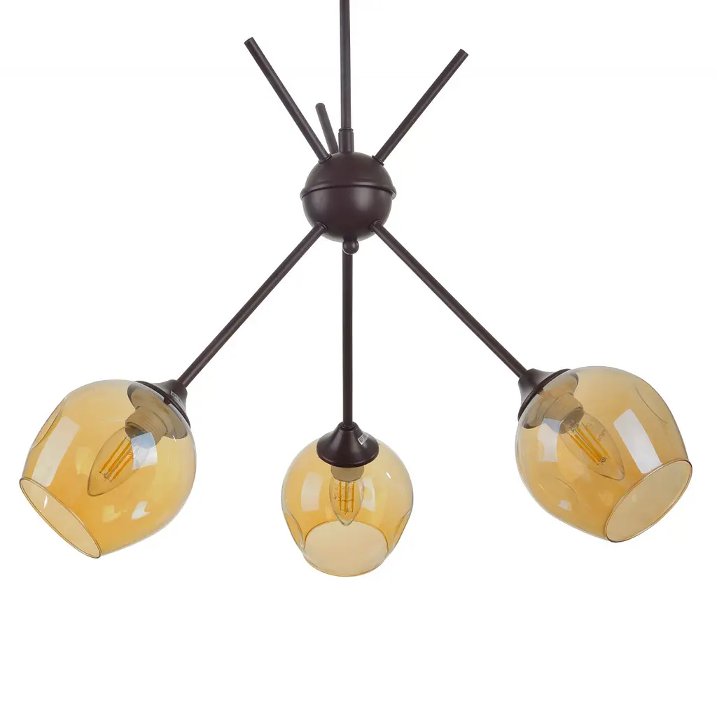 Люстра потолочная Brille классическая E27 60W BR (LK-677C/3) - фото 2