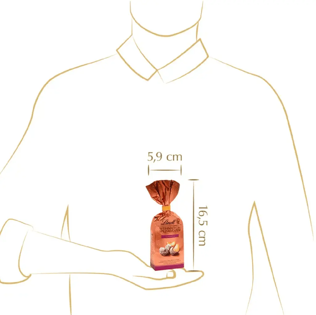 Шоколадні цукерки Lindt Weihnachts Spezialitaten Cashew 100г - фото 4