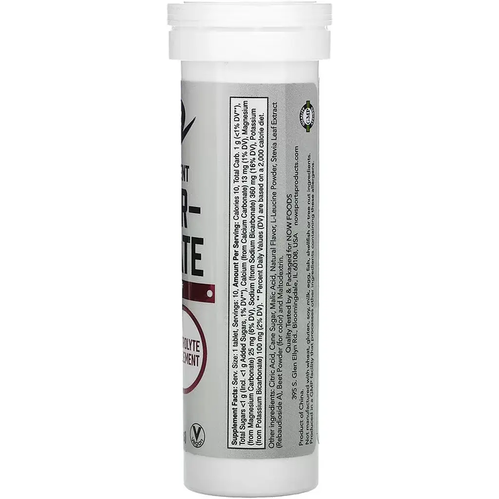Електроліти Effer-Hydrate Now Foods Sports зі смаком ягід, 10 таблеток 51 г - фото 2