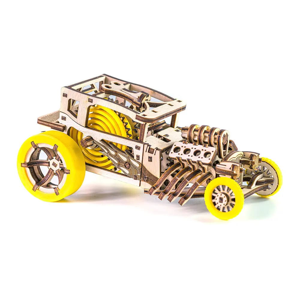 Дерев'яний конструктор "Hot Rod" Time for Machine 32,5х18,8х1,9 см det0006855