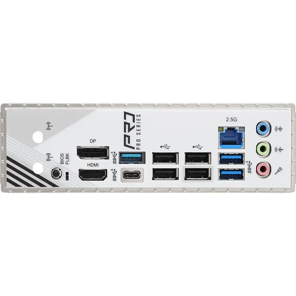 Материнська плата ASRock A620AM PRO RS (AM5/A620A, 4xDDR5, PCIex16, DP/HDMI, 2xSATA, 3xM.2, 2.5GLan, 8ch, mATX) - фото 4