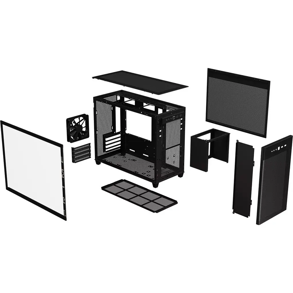 Корпус Asus Prime AP201 Tempered Glass Black (90DC00G0-B39010) [134528] - фото 9
