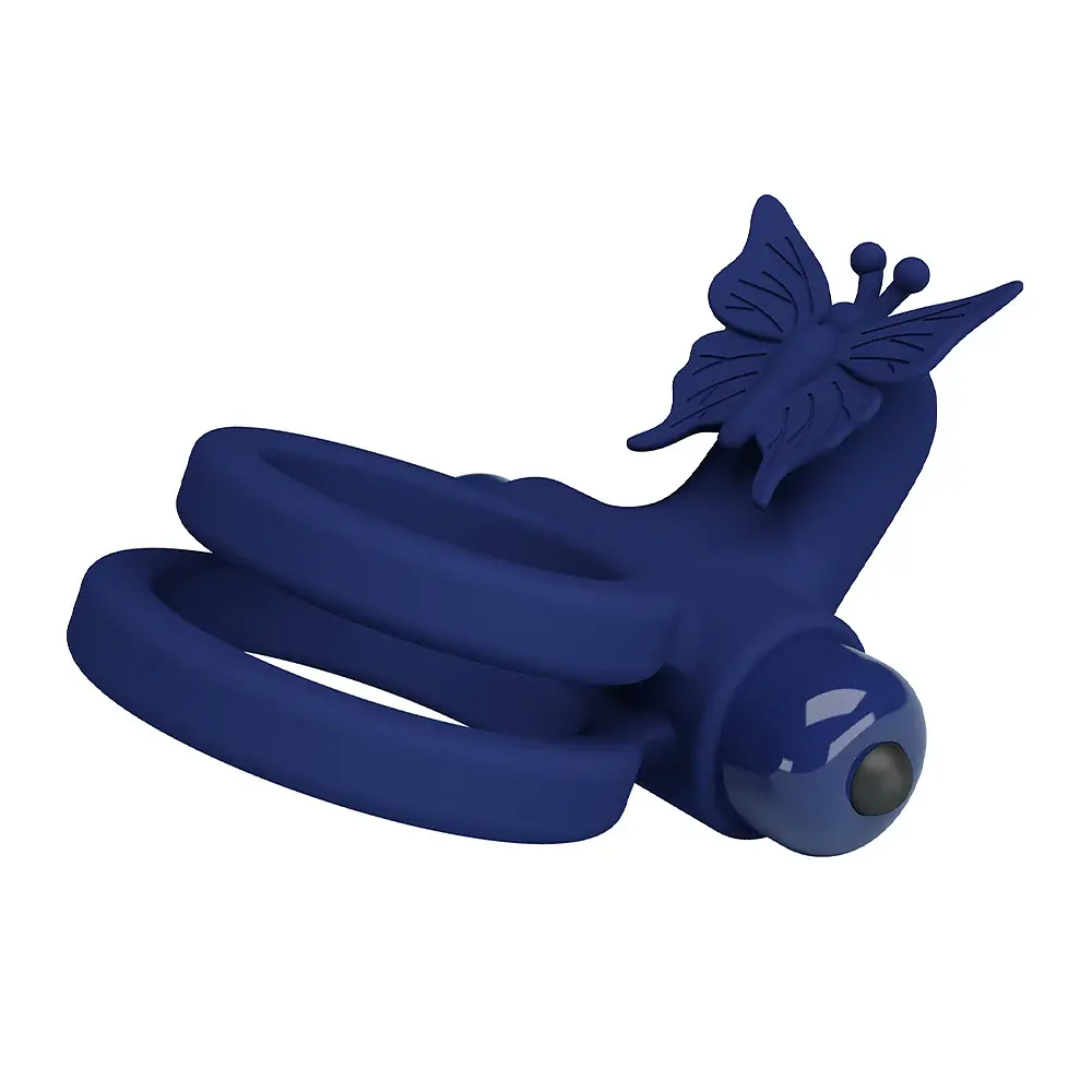 Віброкільце Pretty Love Powerful Vibro Butterfly Cock Ring - фото 6