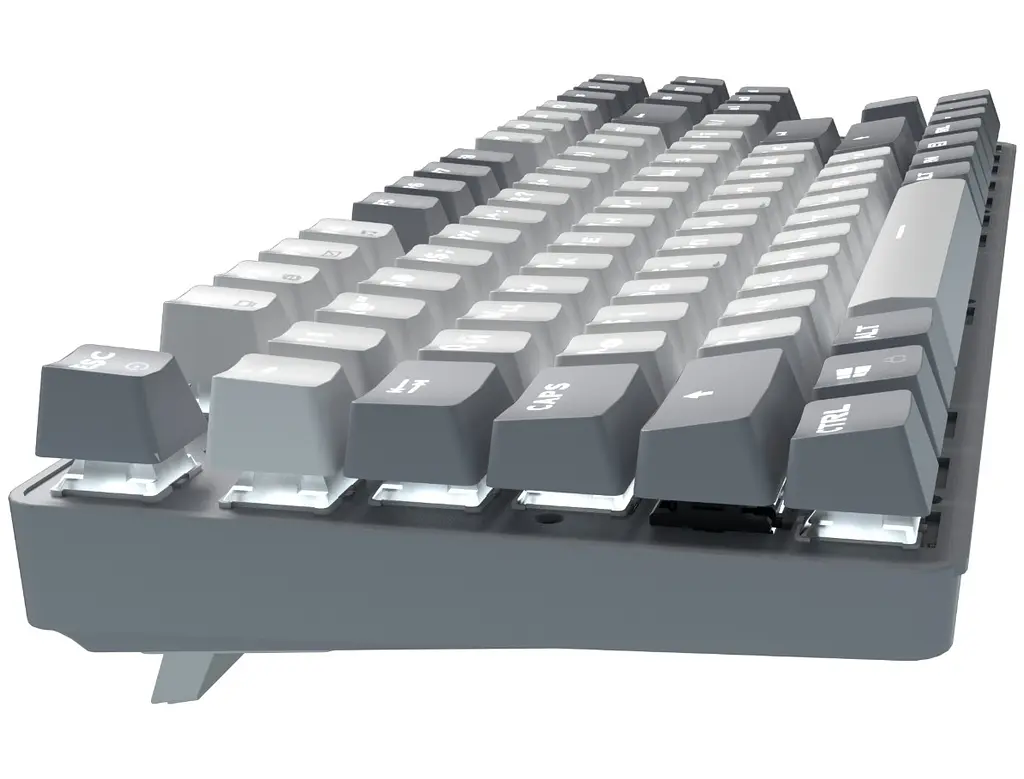 Клавіатура ігрова механічна GamePro MK-110-G USB Hot-Swap Outemu Red Switch Gray-White - фото 4