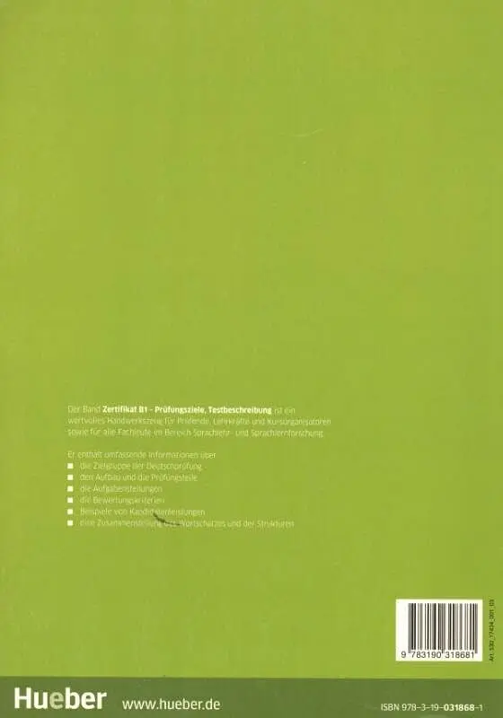 Zertifikat B1 - Prufungsziele, Testbeschreibung: Deutschprüfung für Jugendliche und Erwachsene. Deutsch als Fremdsprache - Міхаела Перлманн-Бальме - фото 2