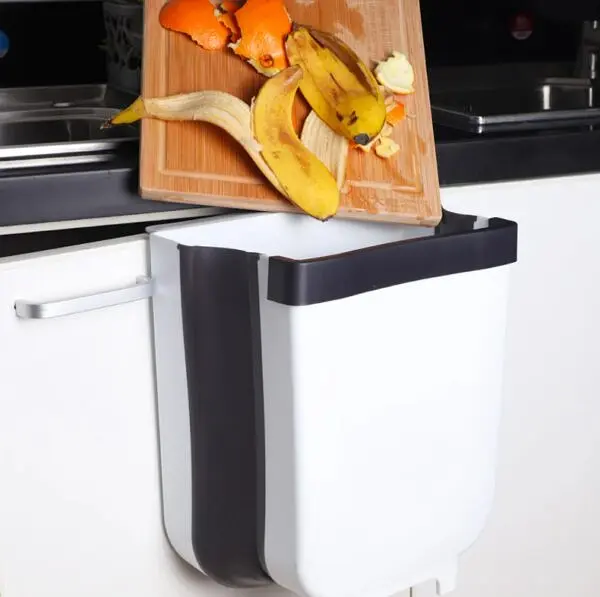 Сміттєвий контейнер Kitchen Wet Garbage Flexible Bin складаний, на двері - фото 3
