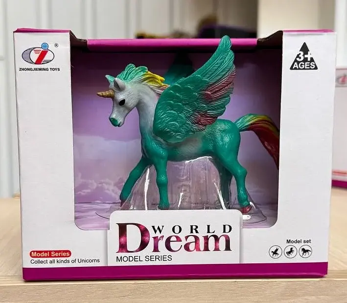 Фигурка крылатого единорога Dino Toys зеленый, 15×7,5×12 см - фото 2