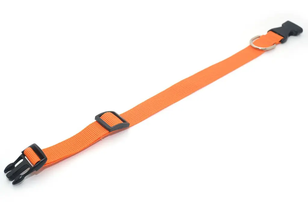 Нашийник для собак Zoo-hunt капроновий 2,0 см 45 см помаранчевий 1019 - фото 2
