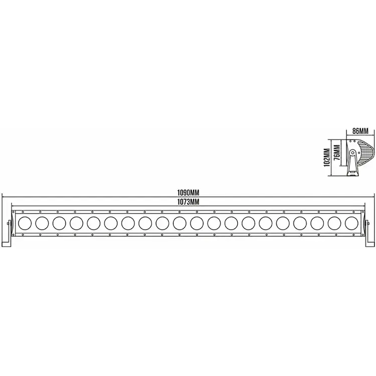 Автофара Belauto Cree Combo LED світлодіодна 20х10W (BOL2010C) - фото 2