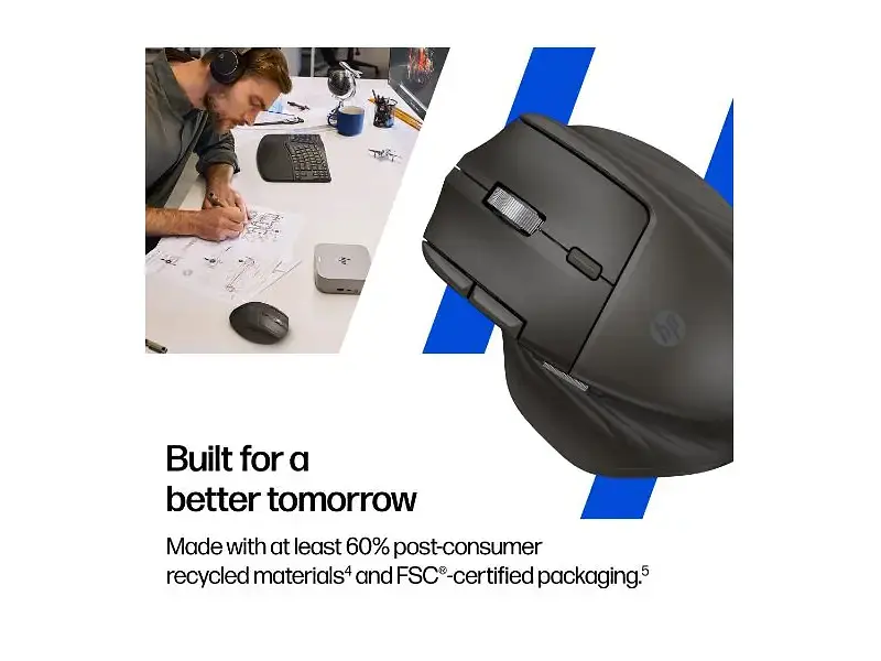 Миша HP Ultra-Fast-Scroll Wireless Mouse 780M (B8YX3AA) - фото 7