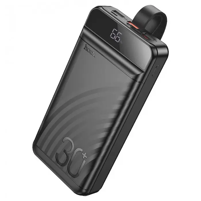Универсальная зарядная батарея Hoco J123B 30000mAh Element PD20W+QC3.0(22.5W) Черный - фото 4