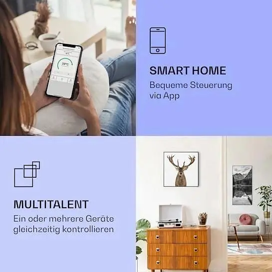 Инфракрасный обогреватель Klarstein Wonderwall Air Art Smart Deer (10037831) - фото 2